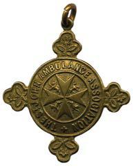 ST JOHN AMBULANCE ASSOCIATION METAL BADGE / MISC